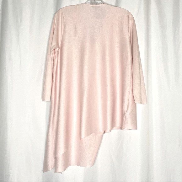 COS Asymmetrical Top S Blush Pink Tunic Blouse Shirt Minimalist Relaxed V-Neck - Picture 8 of 16